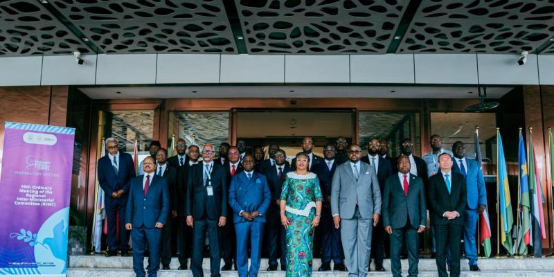 Les participants à la 19ᵉ Réunion du Comité Interministériel Régional de la Conférence Internationale sur la Région des Grands Lacs (CIRGL)