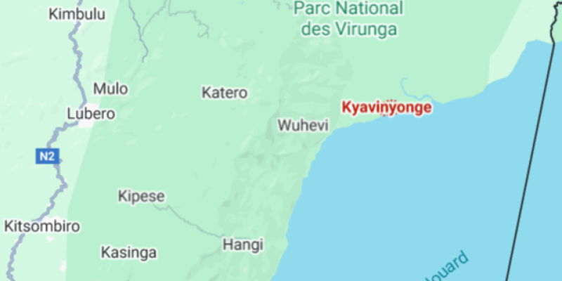 Kyavinyonge sur la carte