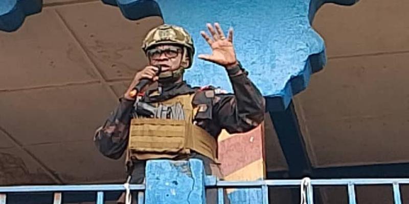 Le gouverneur Kakule Evariste en meeting à Walikale