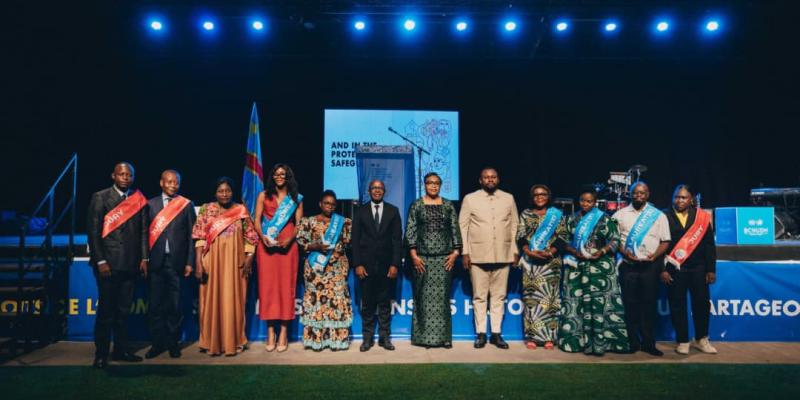 cérémonie de la deuxième édition du prix des droits de l’homme, dénommé "Prix Julienne Lusenge "