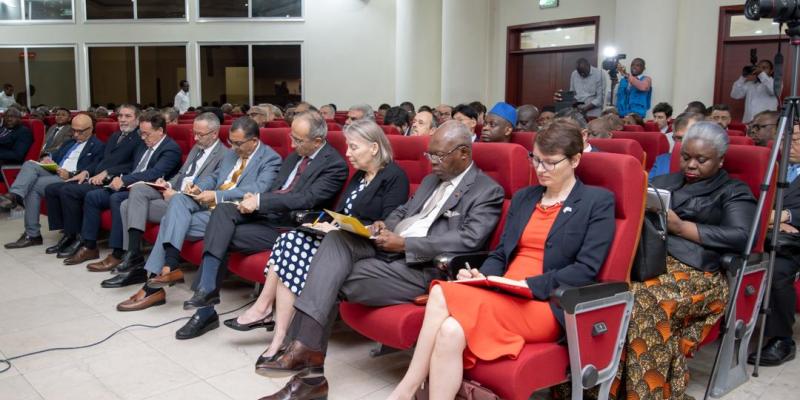 Les diplomates accrédités en RDC lors d'une adresse du gouvernement