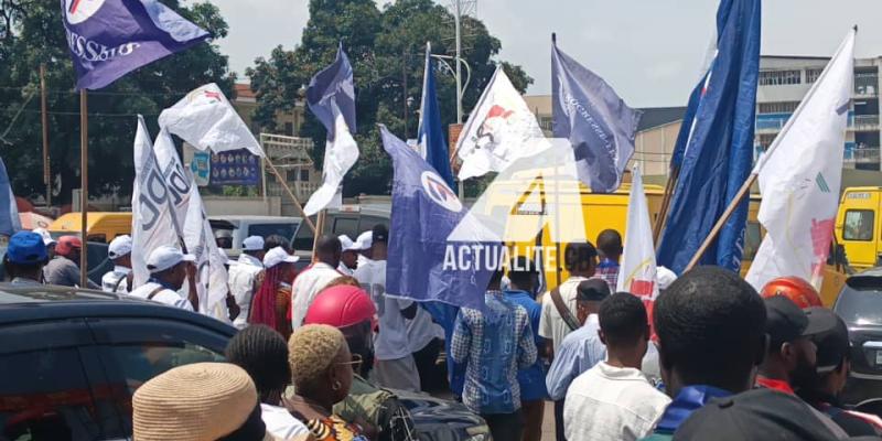 Marche de l'USN à Kinshasa