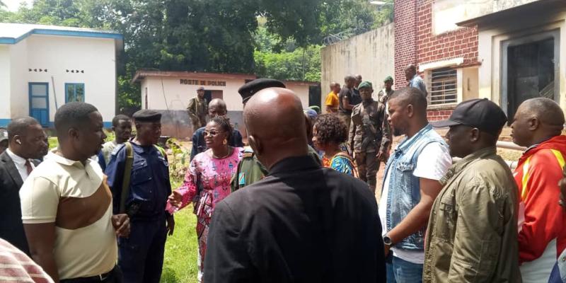Des autorités arrivées à la prison de Kalemie après les troubles
