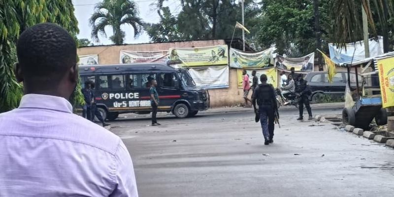 Présence policière sur l'avenue Lomami où se trouve la résidence de Kabund