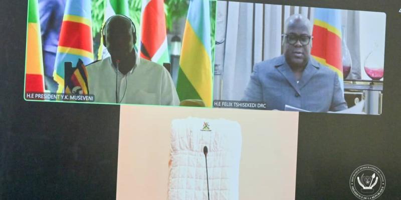 Félix Tshisekedi et Yoweri Museveni