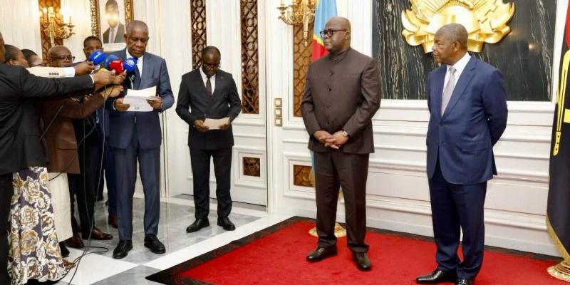 Félix Tshisekedi et João Lourenço