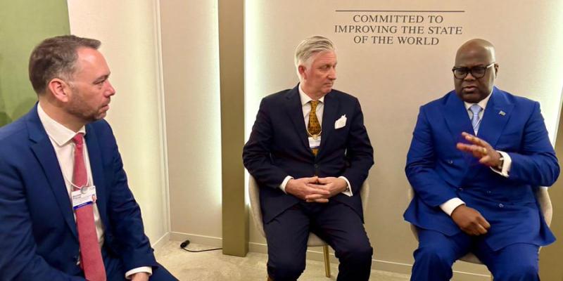 Roi Philippe, Félix Tshisekedi et Maxime Prévot 