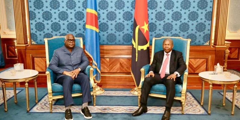 Félix Tshisekedi et J. Lourenco