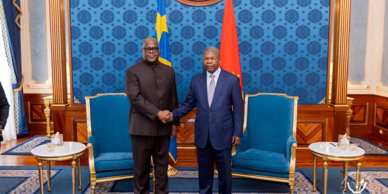 Félix Tshisekedi et João Lourenço