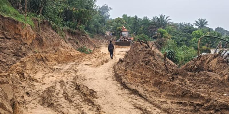Les travaux sur le site de Cojelos 