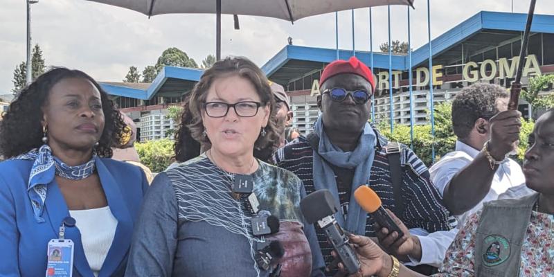 Vivian van de Perre le12 février 2026 à Goma
