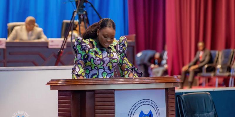 La députée nationale Percy Nzuzi Umba