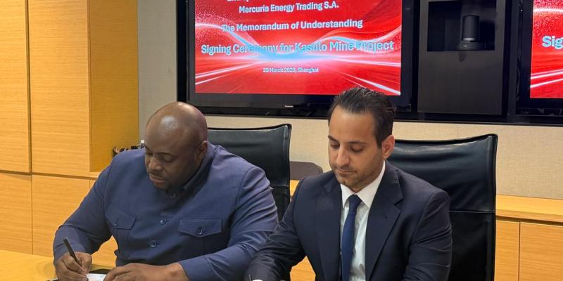 Signature de l'accord entre Mercuria et l’Entreprise Générale du Cobalt 