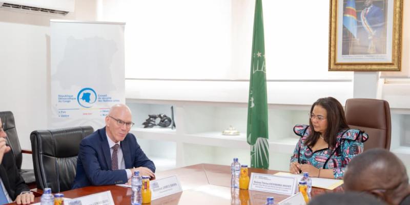 James Swan reçu par Thérèse Kayikwamba