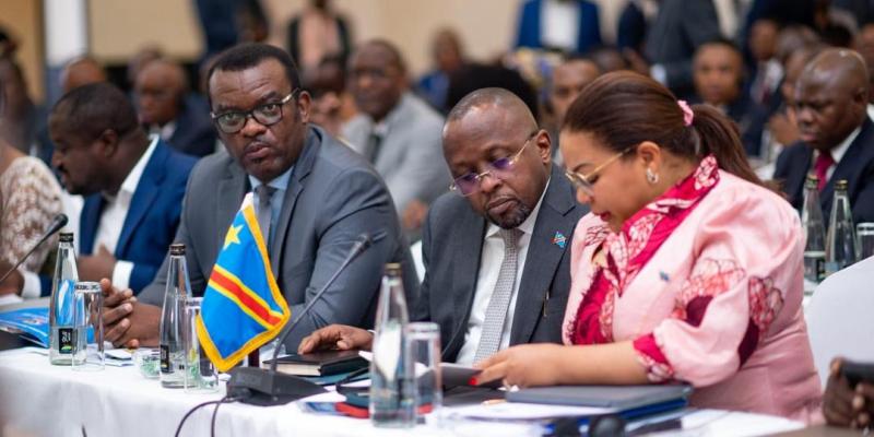 Quelques ministres du gouvernement congolais à la 9e commission RDC-Ouganda 
