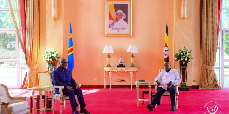 Félix Tshisekedi et Yoweri Museveni