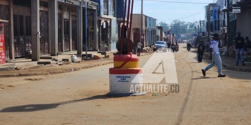 Une artère de la ville de Beni au Nord-Kivu 