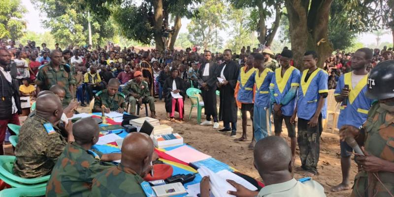 Audience foraine du tribunal militaire garnison de Kikwit 