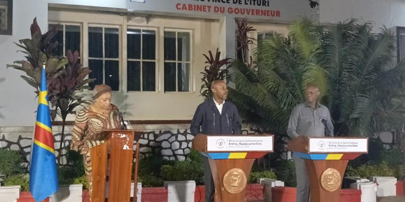 Briefing presse sur la riposte contre Ebola à Bunia