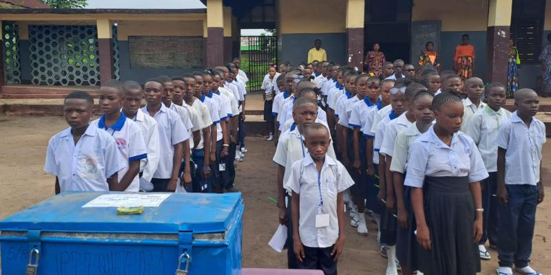 Lancement du TENASOSP au centre de l'école Bakusu à Mbandaka