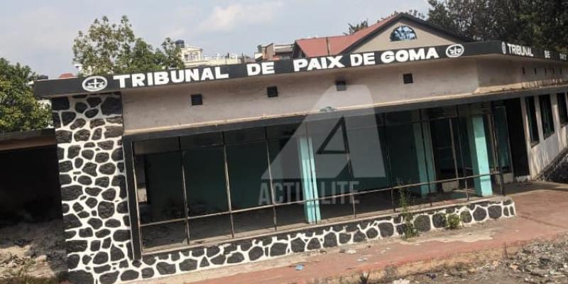 L'ancien bâtiment du tribunal de paix de Goma