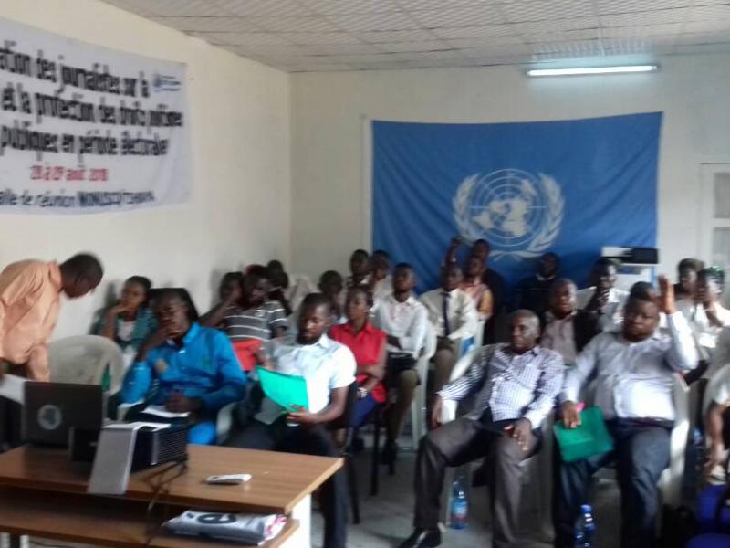 Journalistes de Tshikapa en formation
