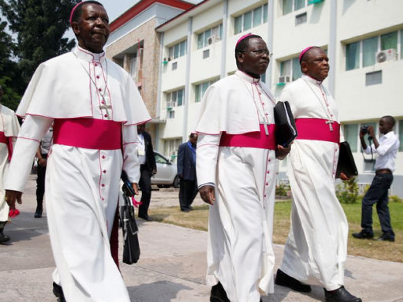 Les évêques catholiques  Photo ACTUALITE. CD ( Pascal Mulegwa ) 
