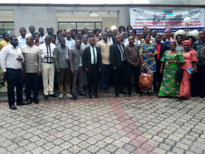 Les femmes et jeunes candidats aux élections formés par National Democratic Institute à Goma