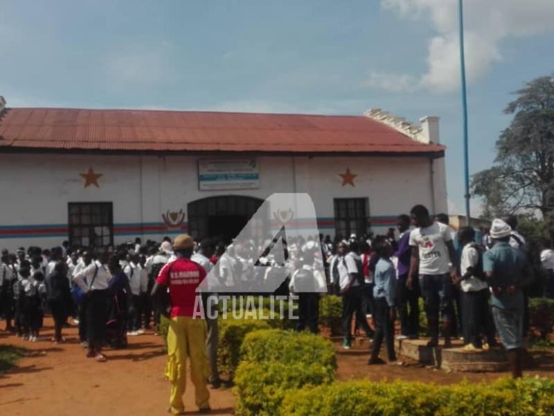 Manifestations des élèves à la mairie de Beni pour protester contre l'insécurité