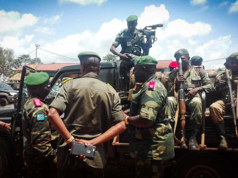 Les FARDC en opération à BENI (Photo ACTUALITE.CD)
