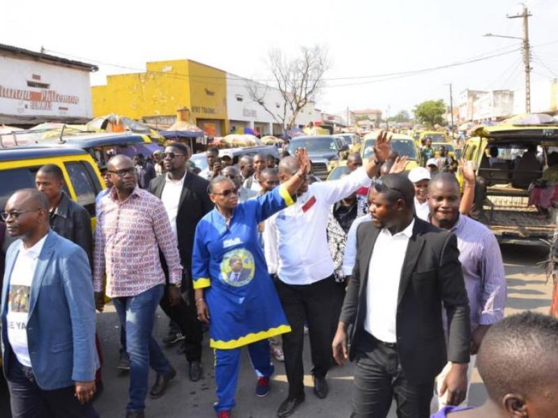 Des opposants au marché Nzanza de Lubumbashi