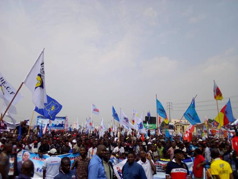 Militants et Combattants de l'oppostion au meeting de Kinshasa/Ph.ACTAULITE.CD