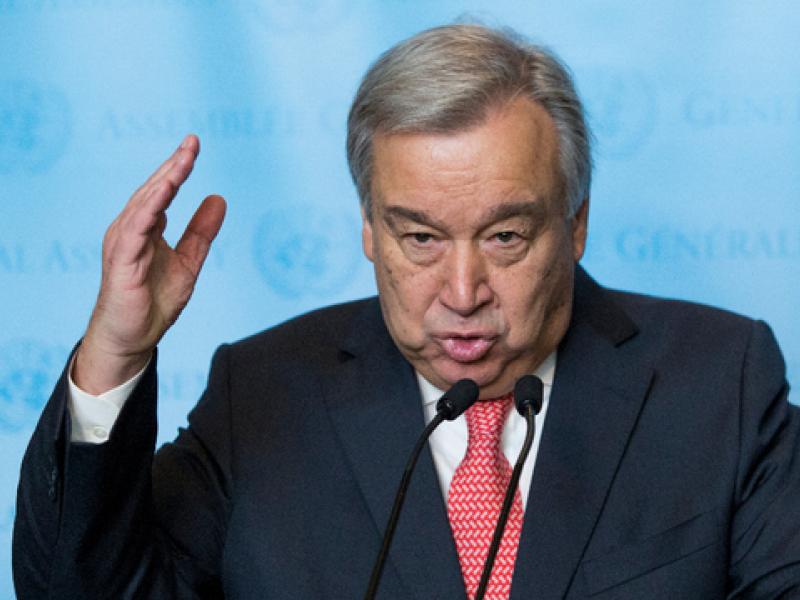 Le Secrétaire général de l'ONU , António Guterres