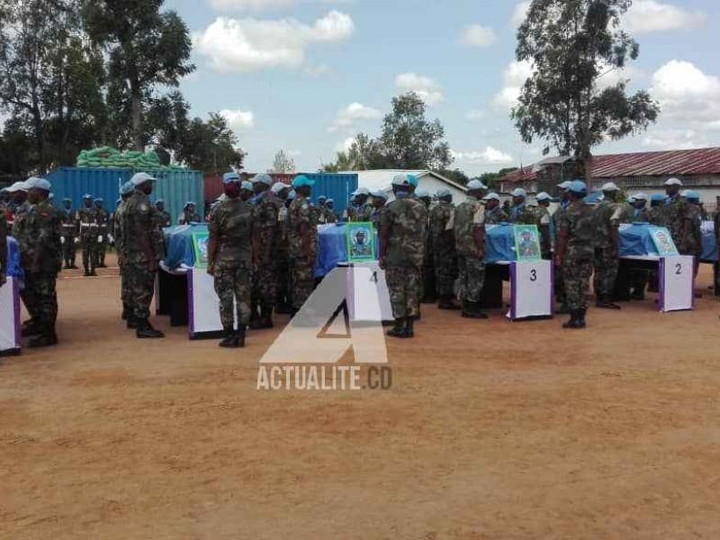 Les corps de six casques bleus malawites tués à Beni