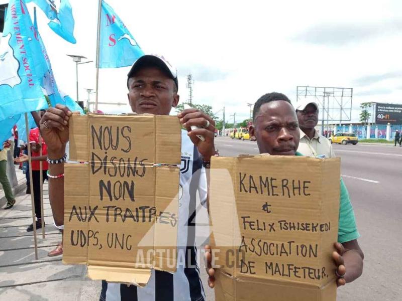 Les militants de l'opposition à Ndjili/Christine Tshibuyi