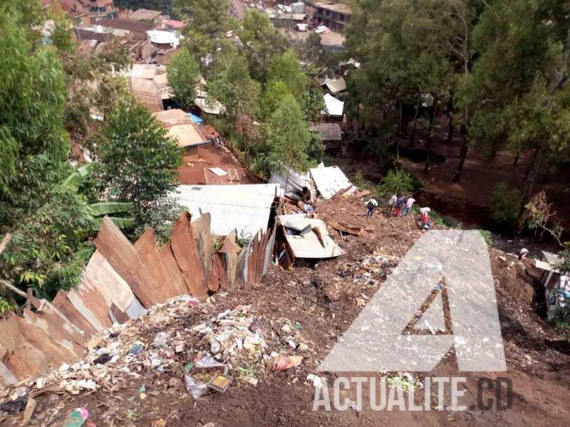 Glissement de terre à Bukavu, au moins trois personnes mortes.