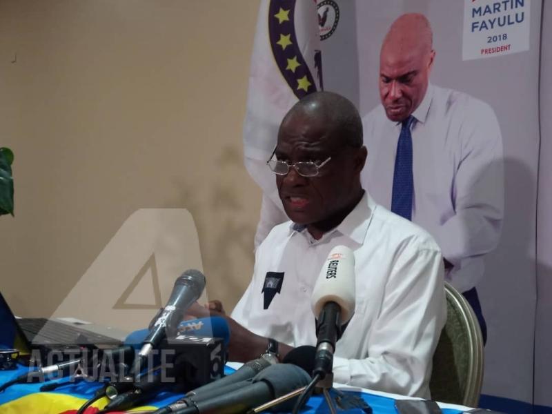 Fayulu en conférence de presse