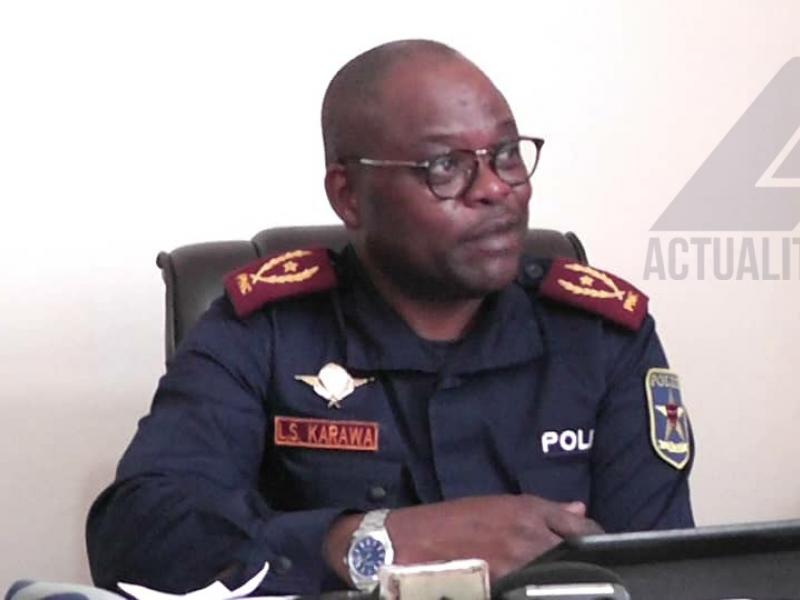 Le général Louis-Segond Karawa, commissaire provincial de la police au Sud-Kivu