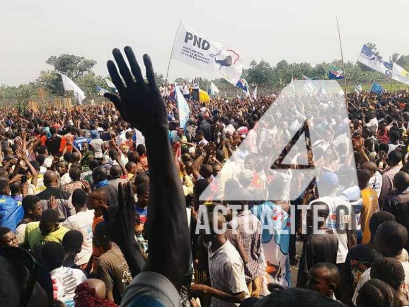 Meeting de Martin Fayulu à Mbandaka.