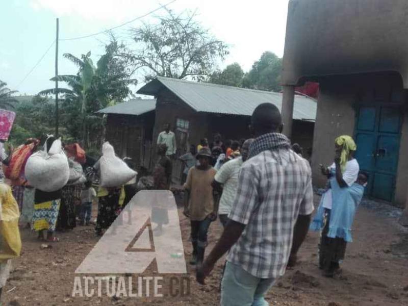 Quelques habitants du quartier Rwangoma (Beni) en déplacement après les tueries de cinq personnes par des présumés ADF