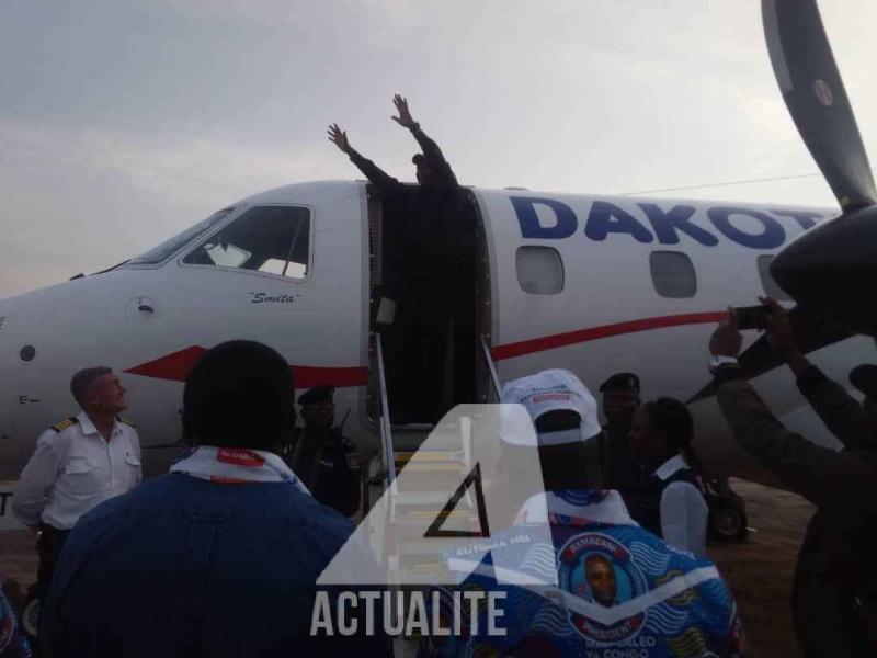 Ramazani Shadary arrivé ce mercredi 12 décembre 2018 à Bunia