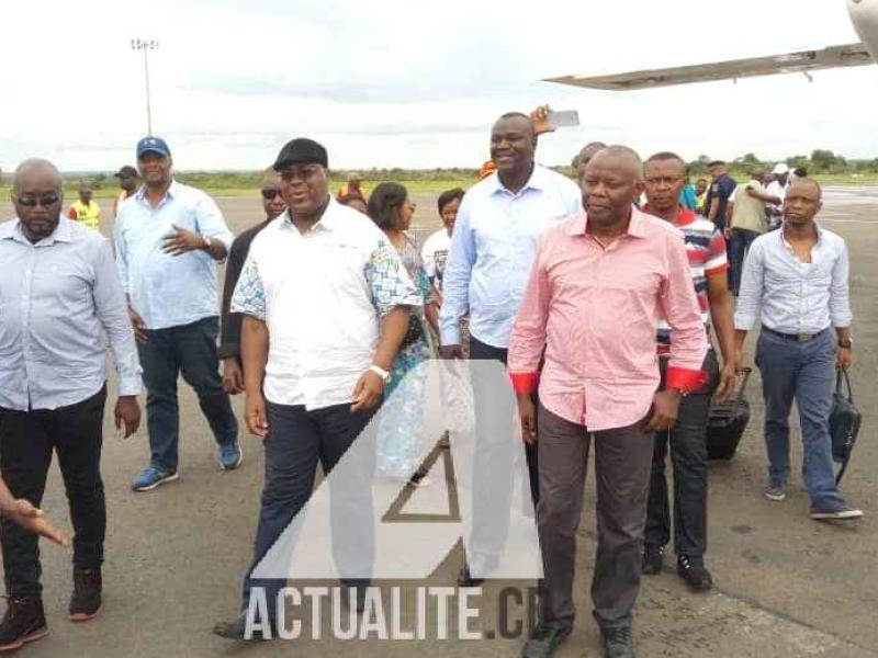 Félix Tshisekedi et Vital Kamerhe arrivés ce samedi 15 décembre 2018 à Lubumbashi. 