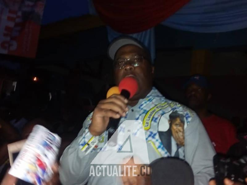 Félix Tshisekedi lors du meeting ce dimanche 9 décembre 2018 à Bunia.
