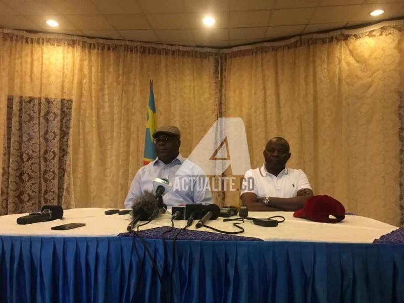 Conférence de presse de Félix Tshisekedi et Vital Kamerhe ce mercredi 5 décembre 2018 à Goma