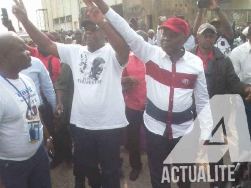 Félix Tshisekedi et Vital Kamerhe en pleine campagne électorale
