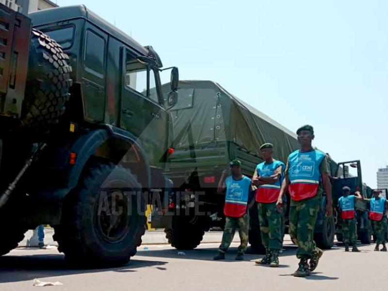 Les FARDC lors de l'acquisition des moyens de transport pour le déploiement des matériels électoraux