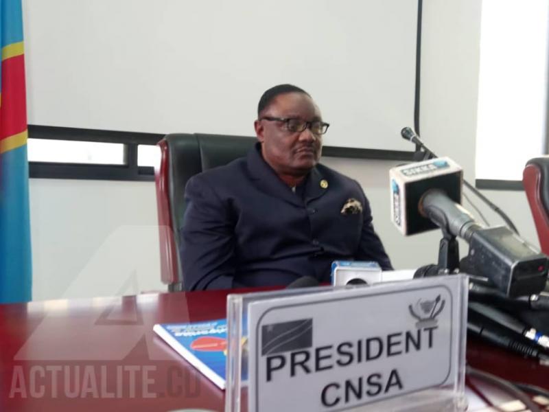 Joseph Olengankoy, président du CNSA/Ph Christine Tshibuyi