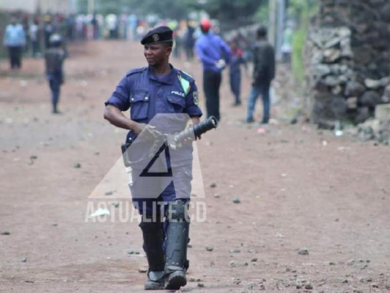 Un policier à Goma / Ph . ACTUALITE.CD 