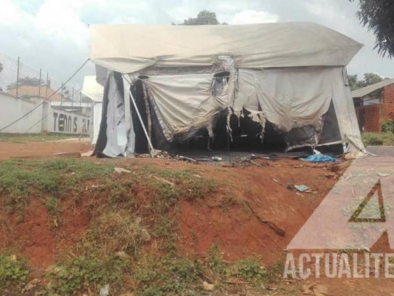 Centre de prise en charge d'Ebola à Beni