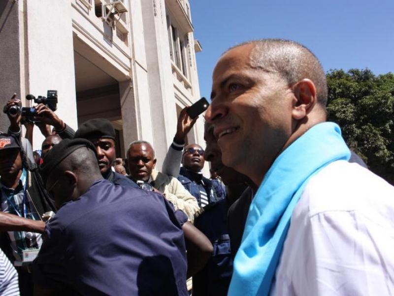 L'opposant Moise Katumbi se rendant au Tribunal de paix de Lubumbashi. Ph/Droits tiers